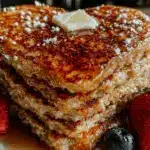 easy fluffy heart shaped pancakes - featured image