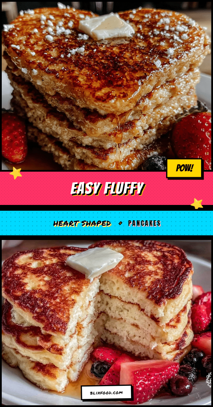easy fluffy heart shaped pancakes recipe