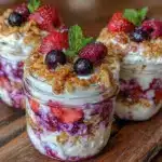easy greek yogurt parfait meal prep - featured image