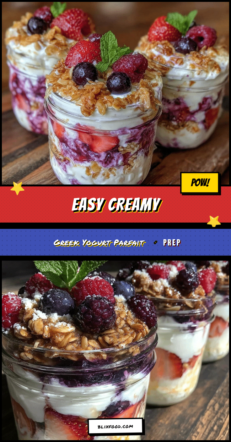 easy greek yogurt parfait meal prep recipe