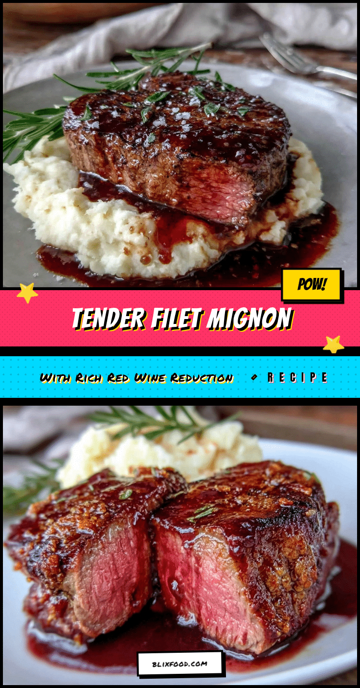 filet mignon with rich red wine reduction recipe