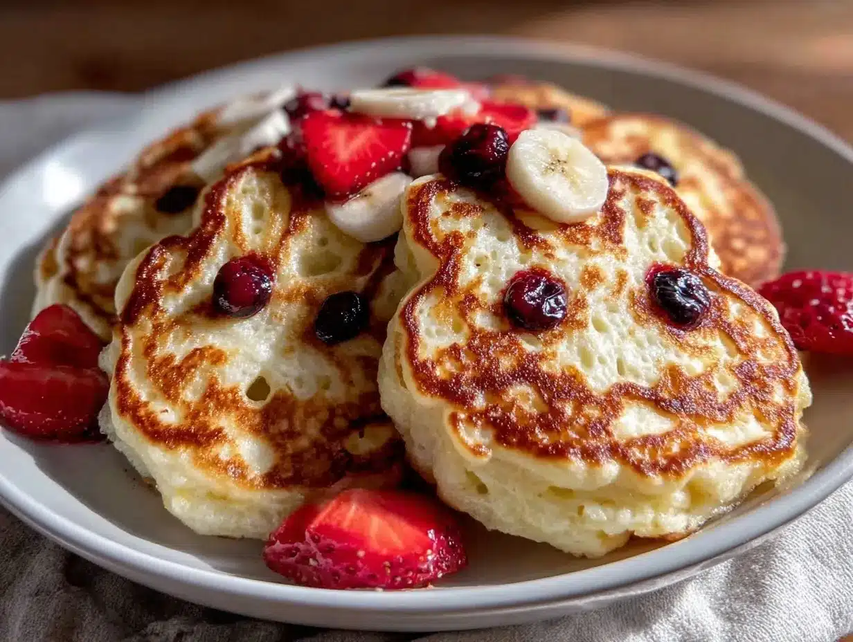 fluffy Easter bunny pancakes preparation steps