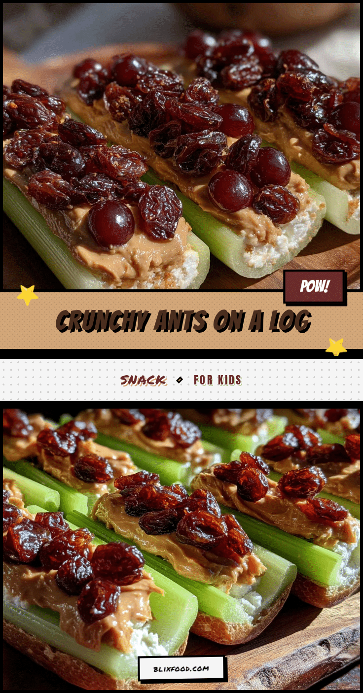 fresh ants on a log snack recipe