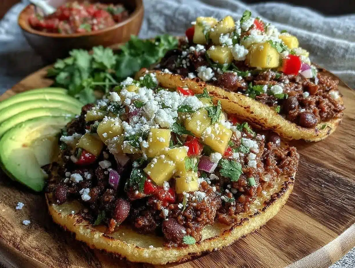 fresh black bean tacos preparation steps