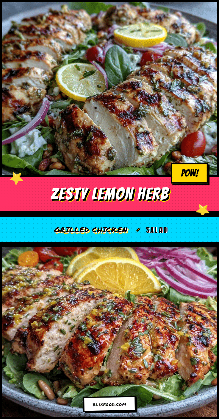 fresh lemon herb grilled chicken salad recipe