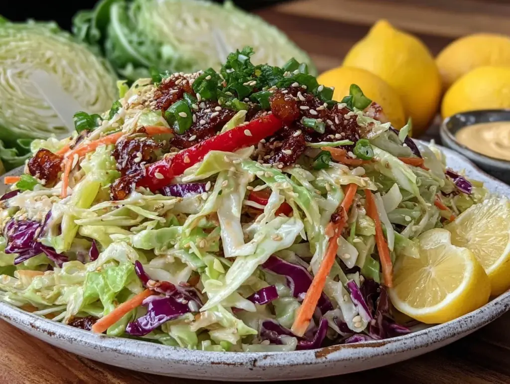 fresh vegan coleslaw - featured image