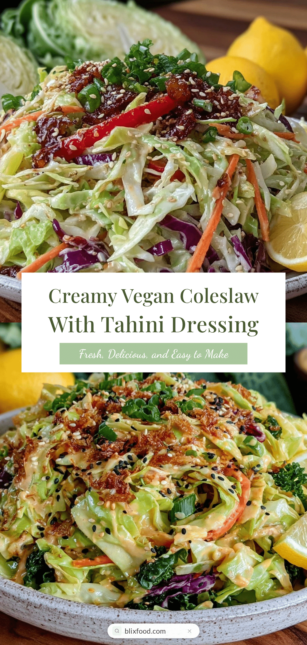 fresh vegan coleslaw recipe