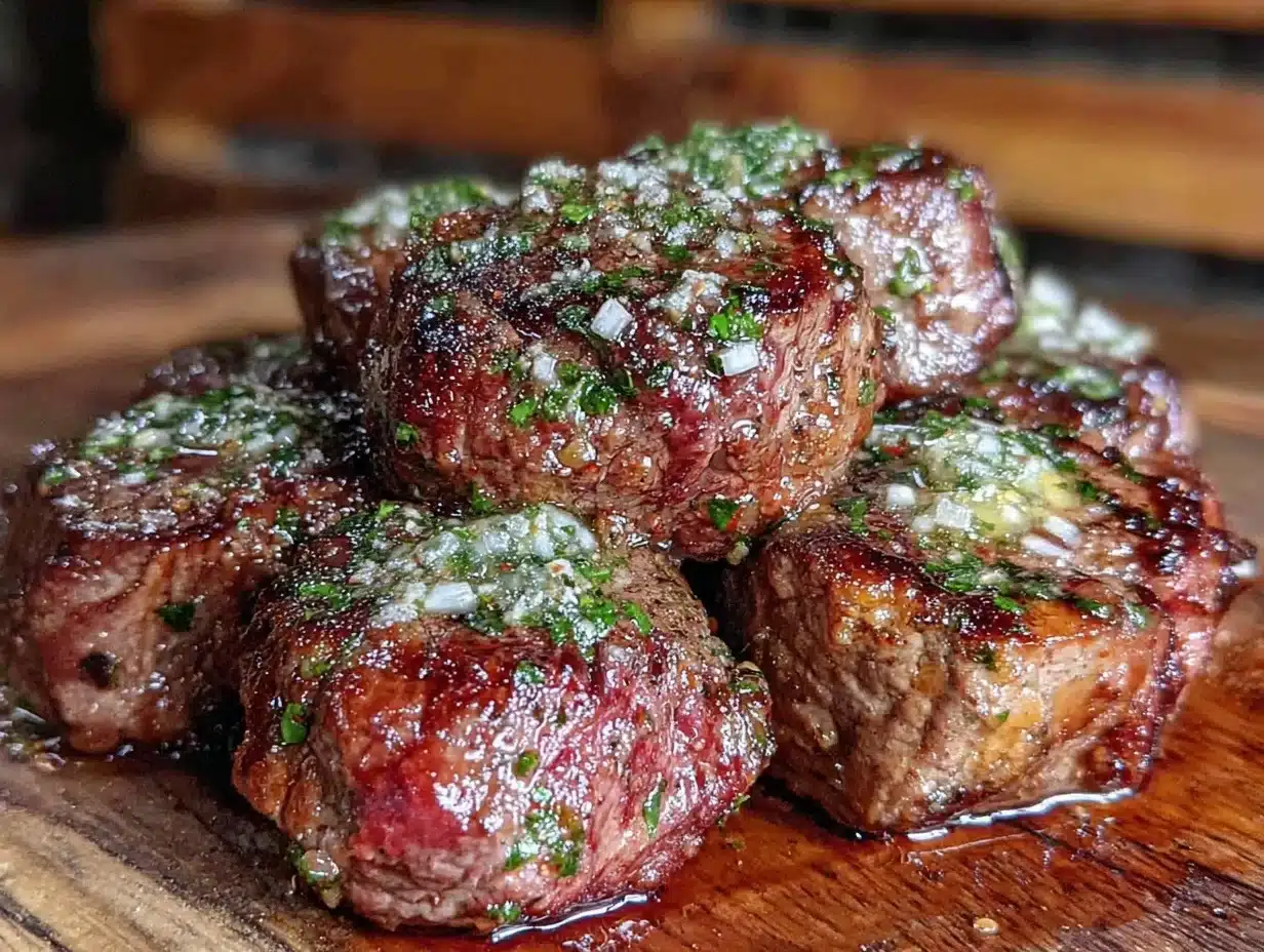 garlic butter steak bites - featured image