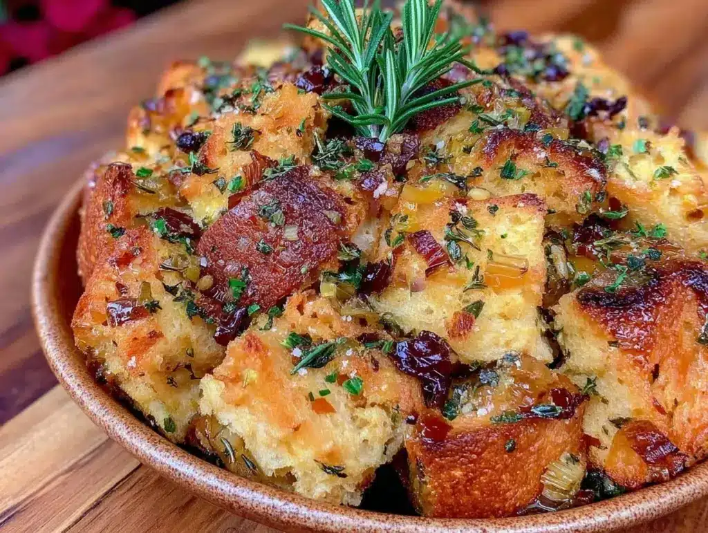 gluten free herb-infused stuffing - featured image