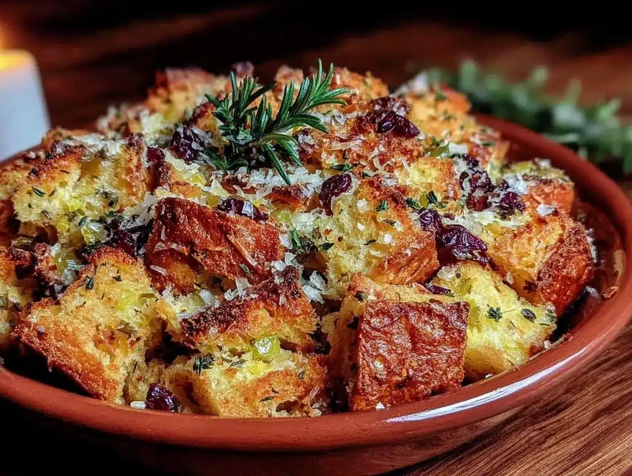 gluten free herb-infused stuffing preparation steps