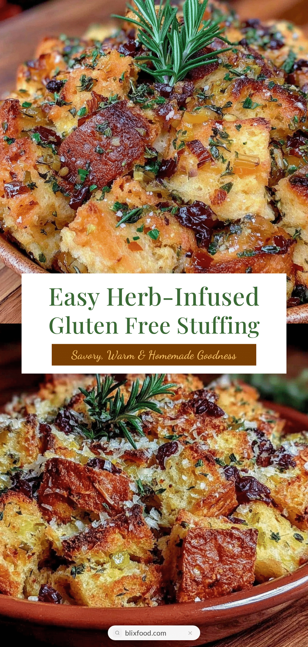 gluten free herb-infused stuffing recipe