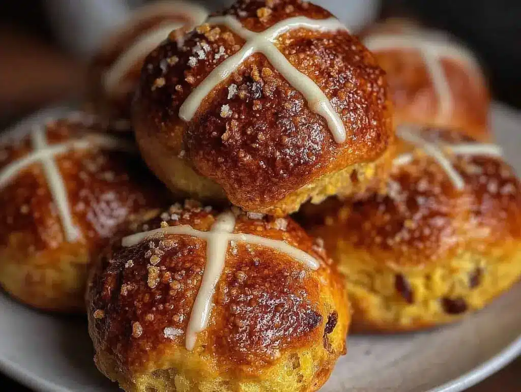 gluten free hot cross buns - featured image