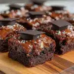 graduation cap brownies - featured image