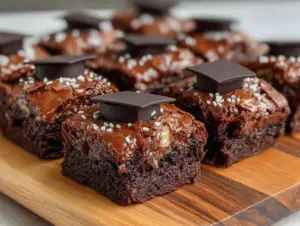 graduation cap brownies - featured image