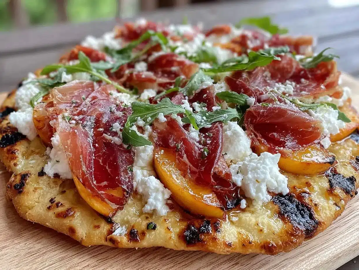 grilled flatbread pizza - featured image