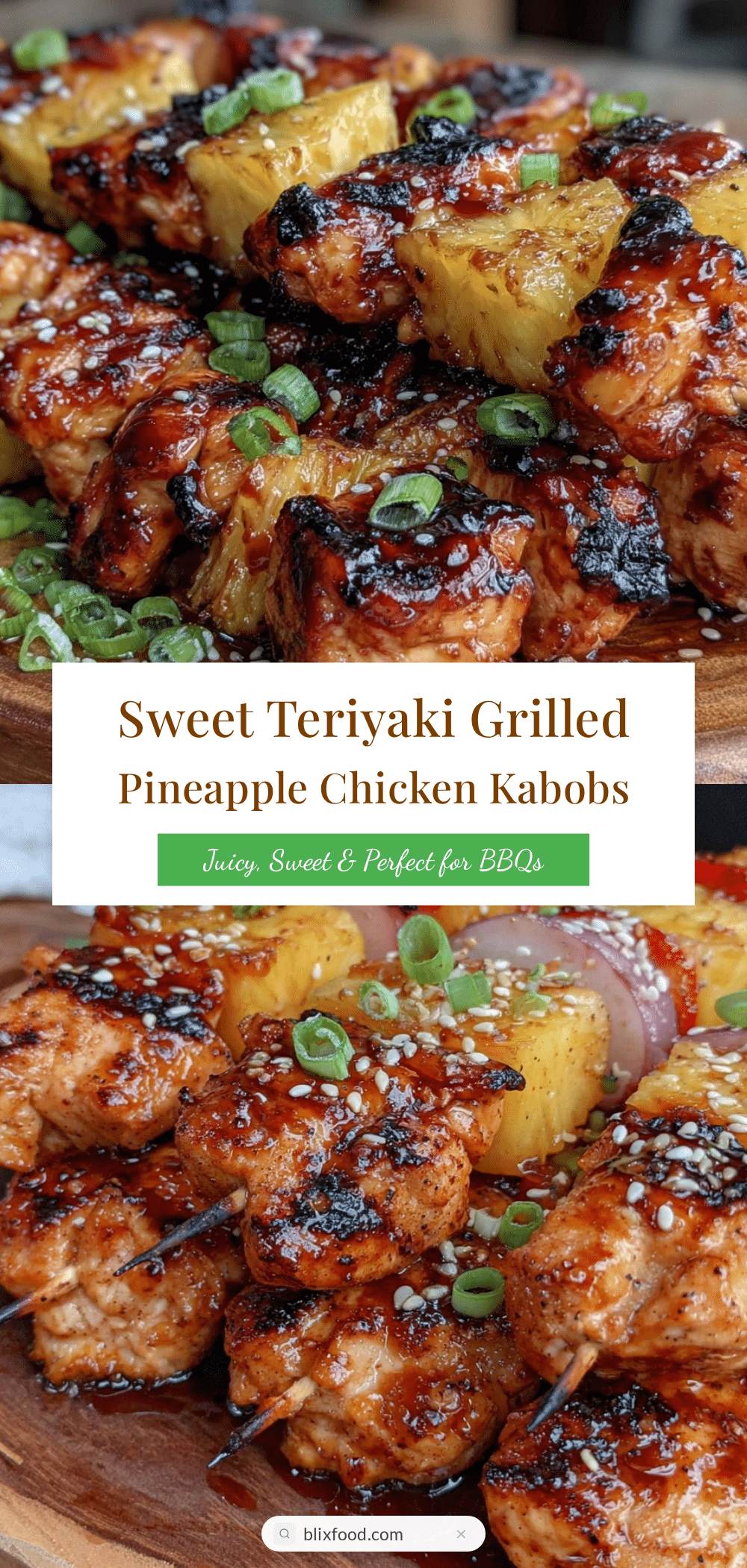 grilled hawaiian pineapple chicken kabobs recipe