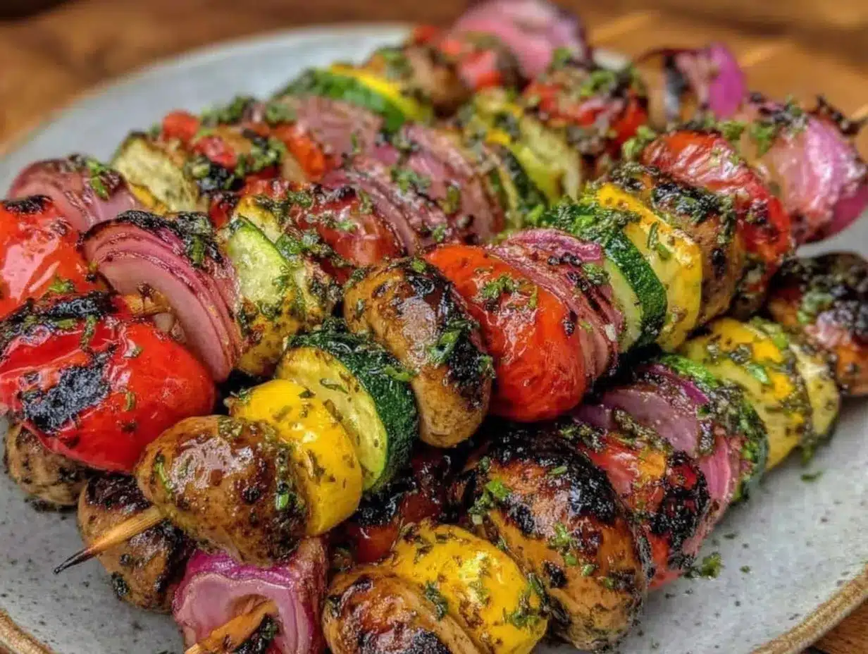 grilled vegetable kabobs preparation steps