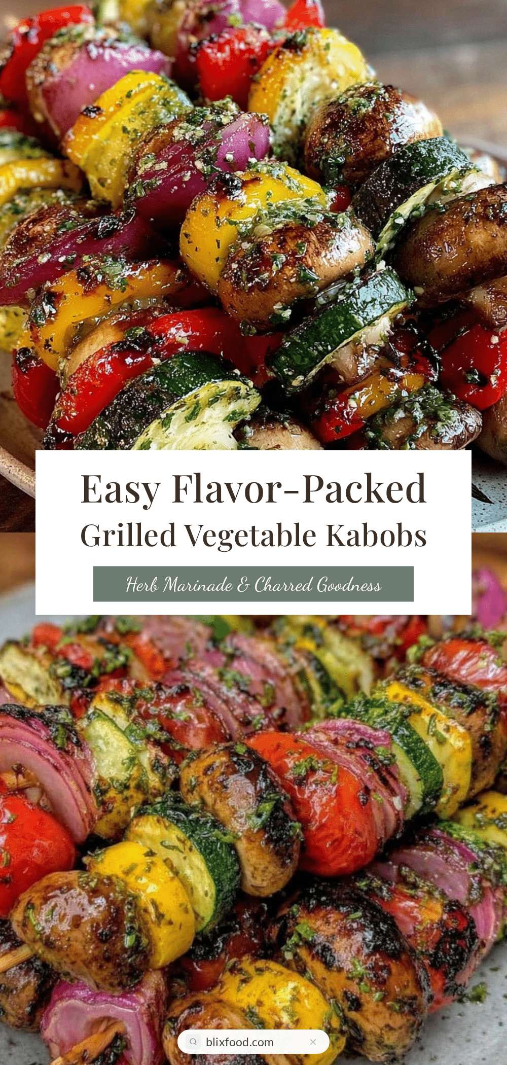 grilled vegetable kabobs recipe