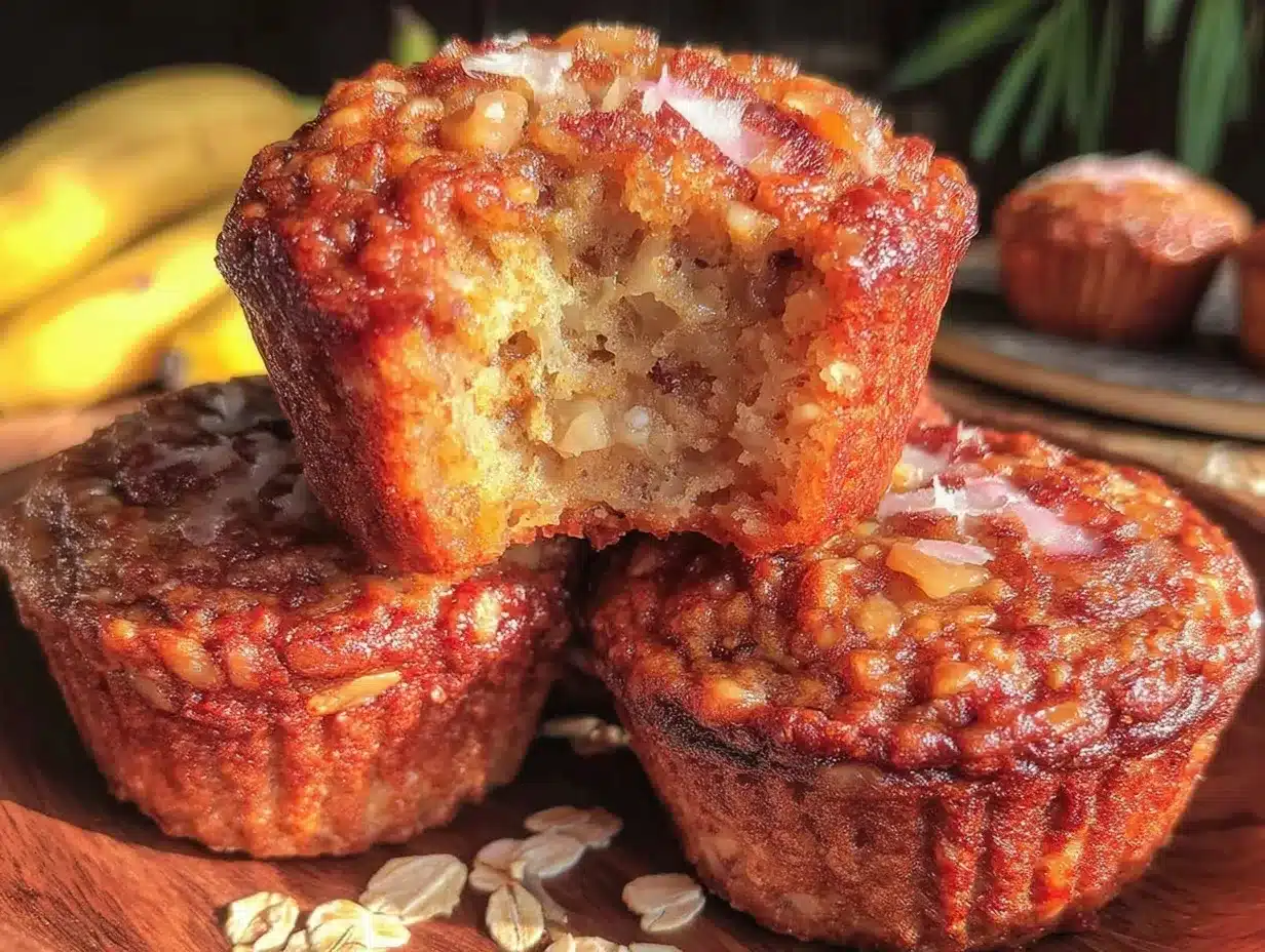 healthy banana oat muffins preparation steps