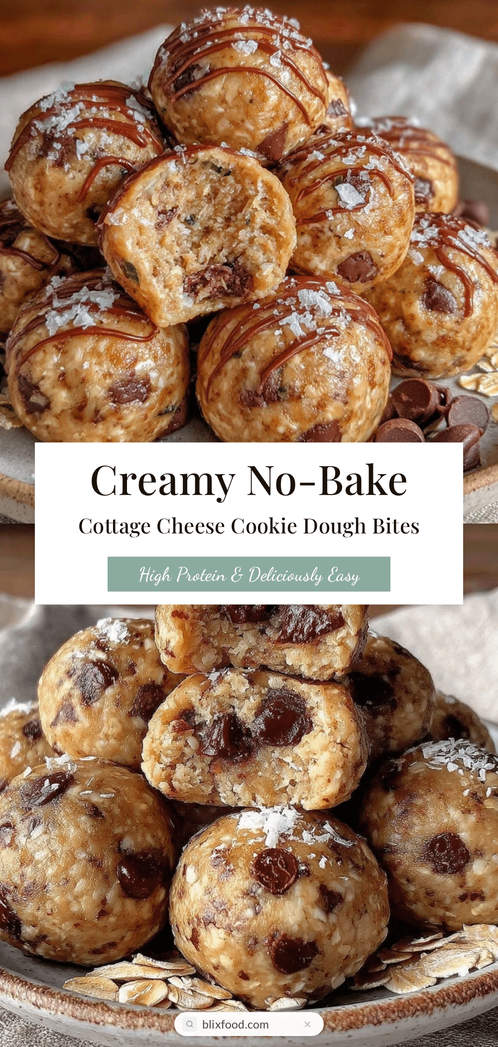 healthy cottage cheese cookie dough bites recipe