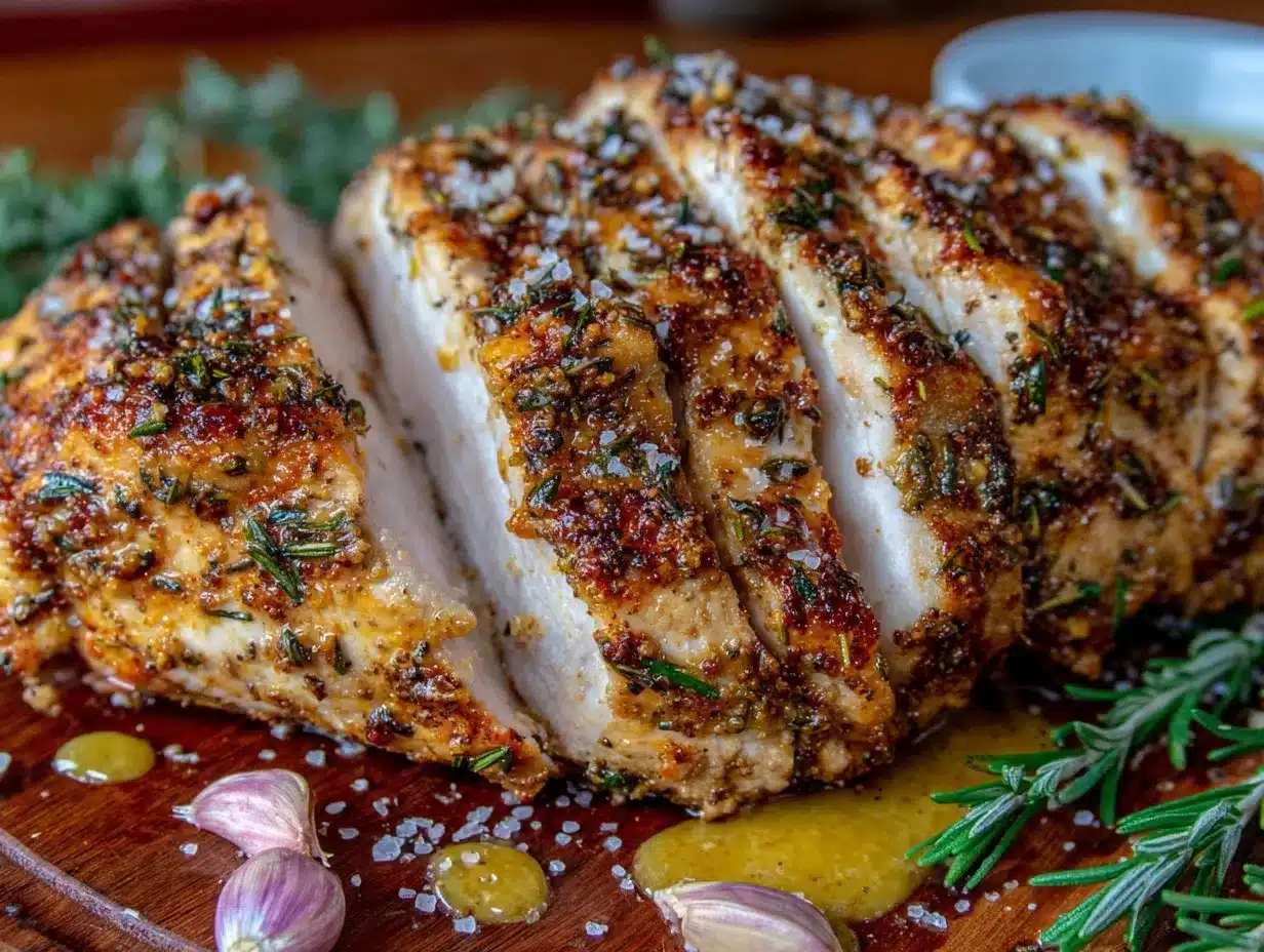 herb butter roasted turkey breast preparation steps