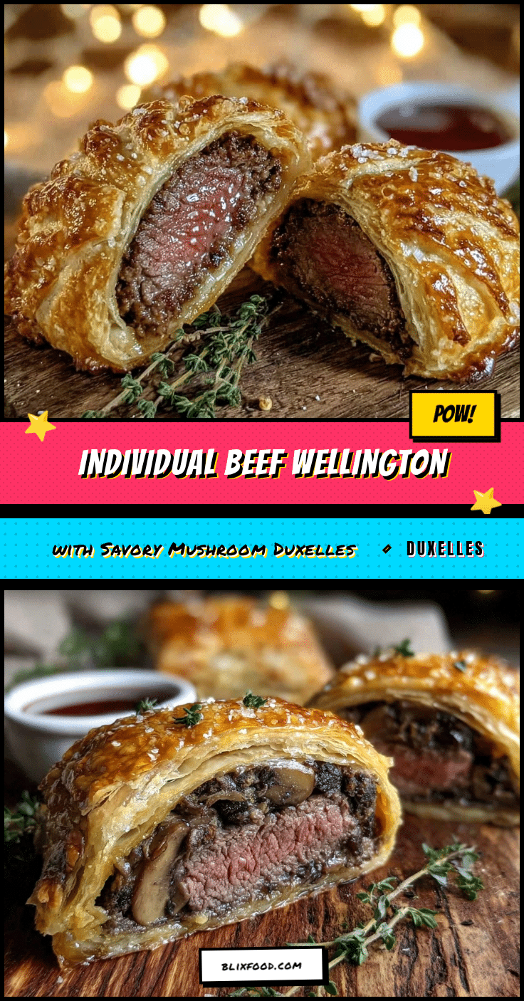 individual beef Wellington recipe