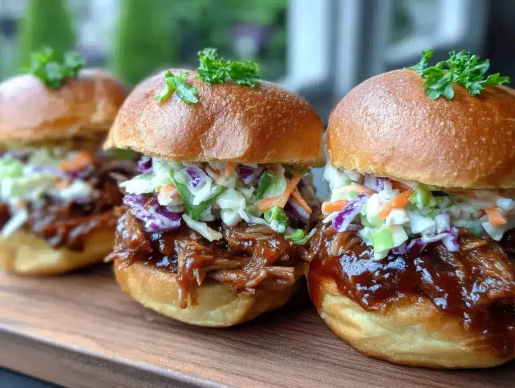 Kentucky bourbon pulled pork sliders - featured image