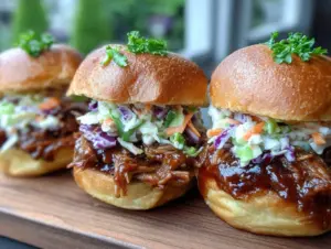 Kentucky bourbon pulled pork sliders - featured image