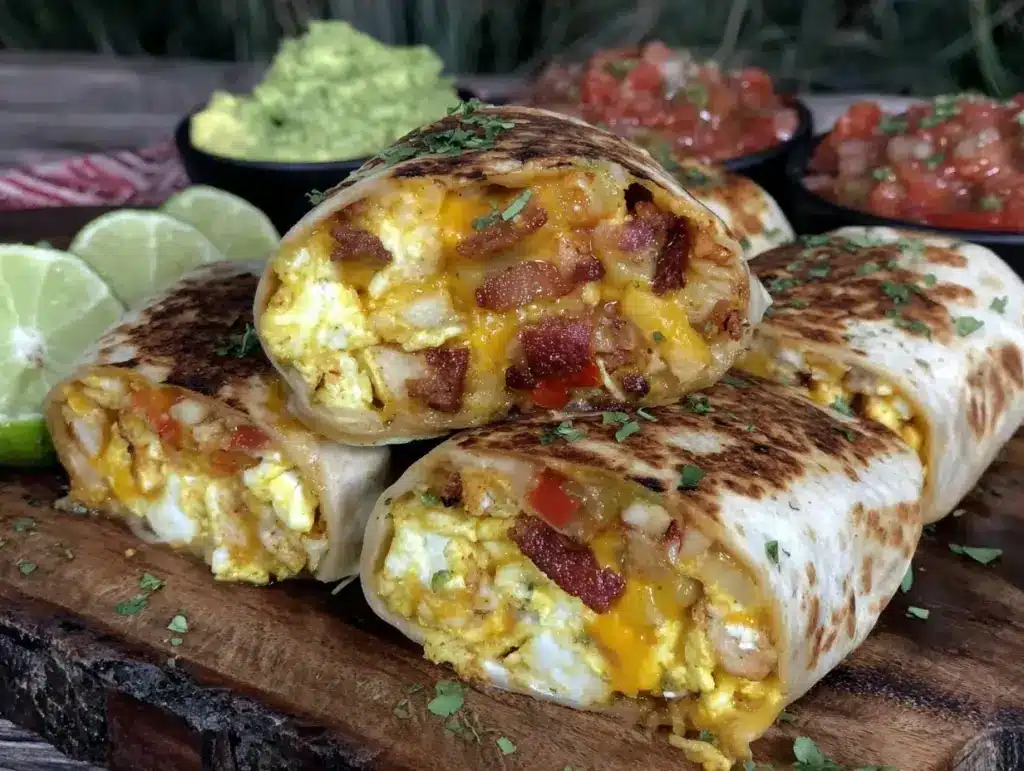 make ahead camping breakfast burritos - featured image