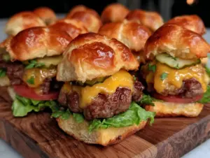 mini cheeseburger sliders - featured image