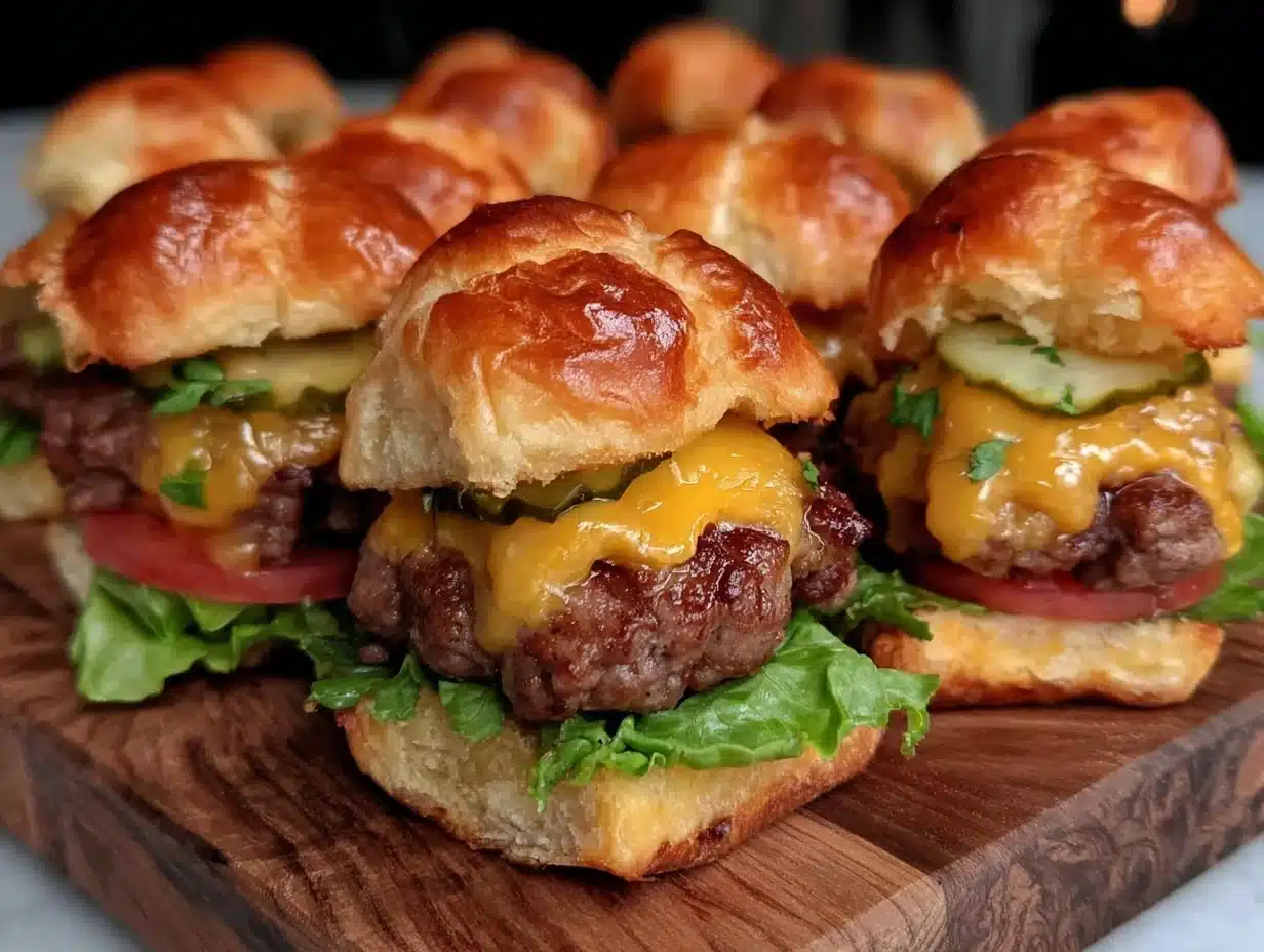 mini cheeseburger sliders - featured image