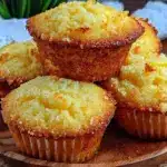 moist gluten free cornbread muffins - featured image