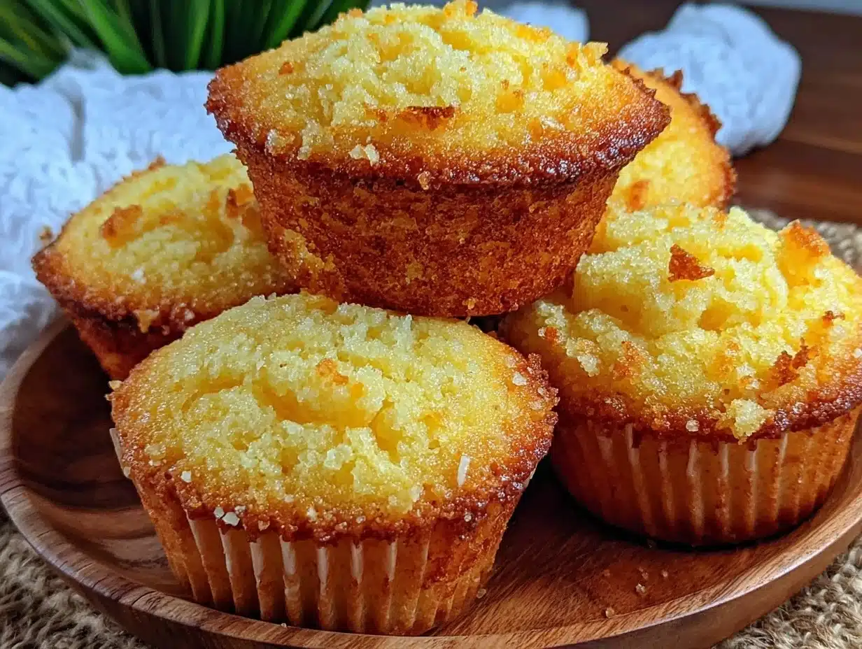 moist gluten free cornbread muffins - featured image