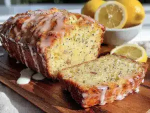 moist lemon poppy seed loaf - featured image