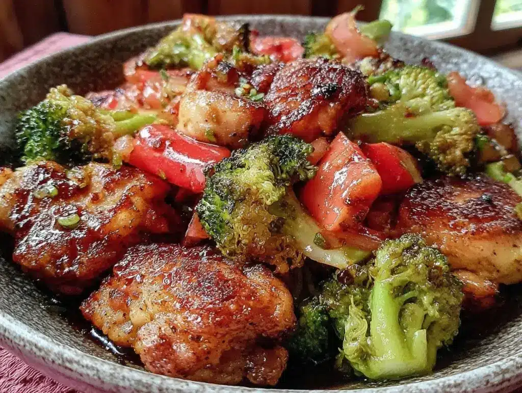 quick paleo chicken stir fry - featured image