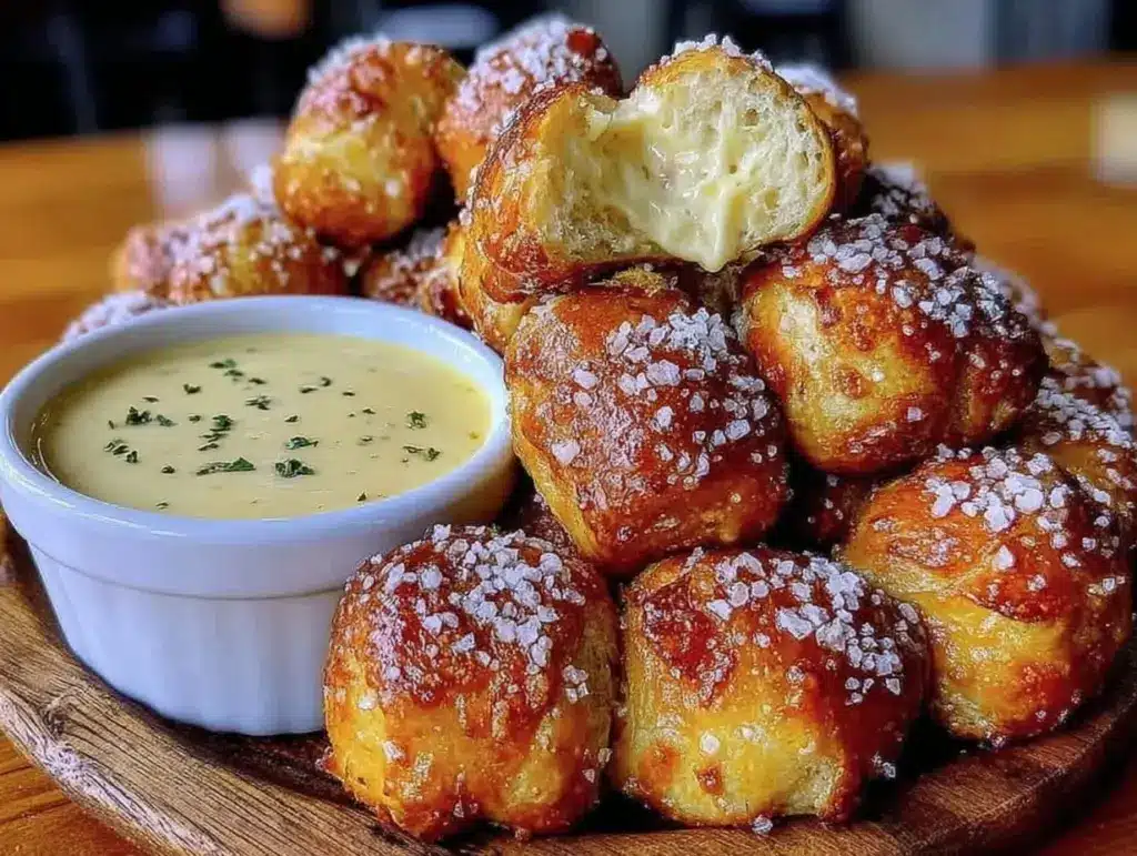 soft pretzel bites recipe - featured image