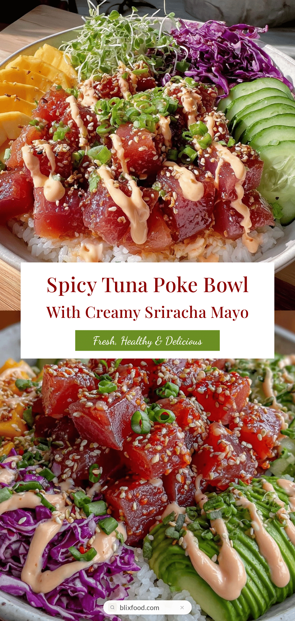 spicy tuna poke bowl recipe