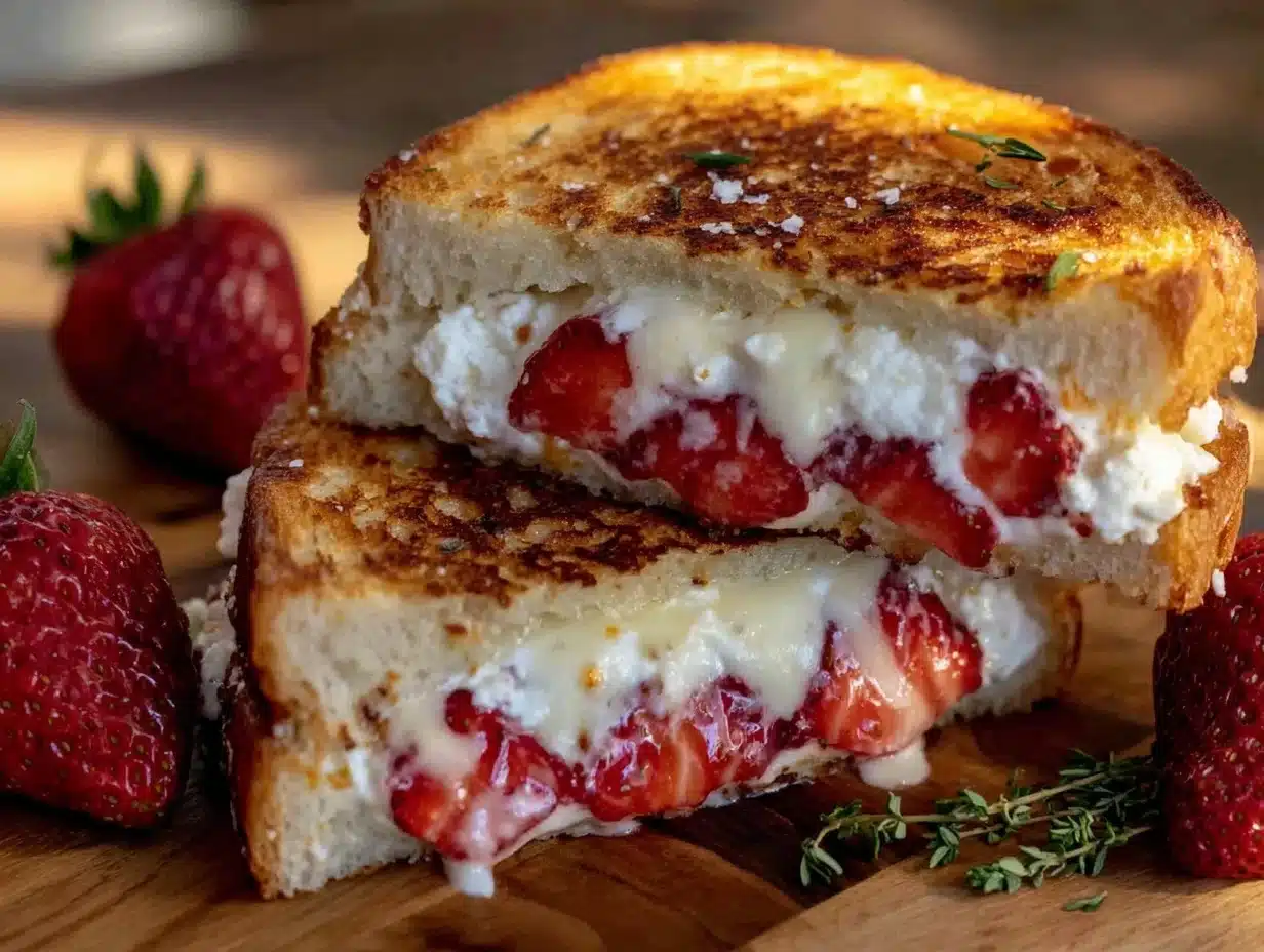 Strawberry Goat Cheese Grilled Cheese - featured image