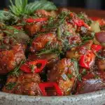 thai basil chicken stir fry - featured image