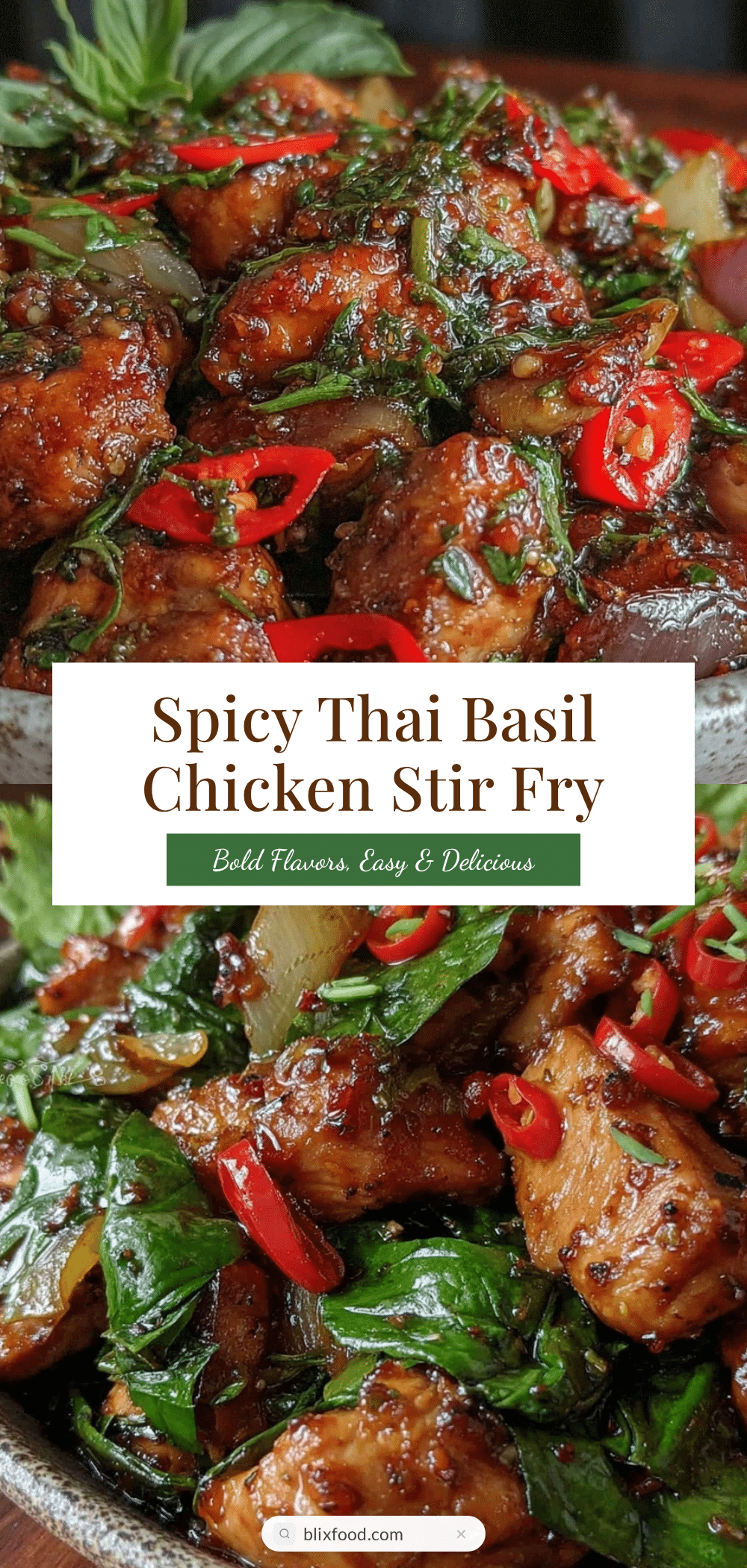 thai basil chicken stir fry recipe