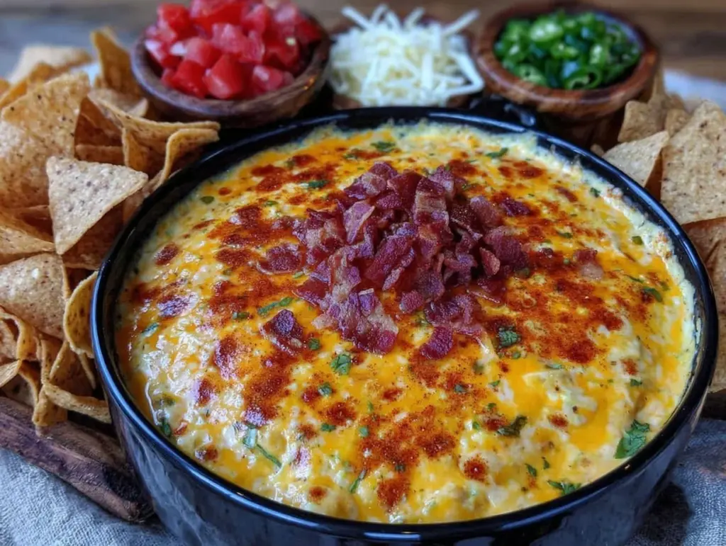 ultimate nacho bar with creamy slow cooker queso - featured image