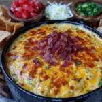 ultimate nacho bar with creamy slow cooker queso - featured image