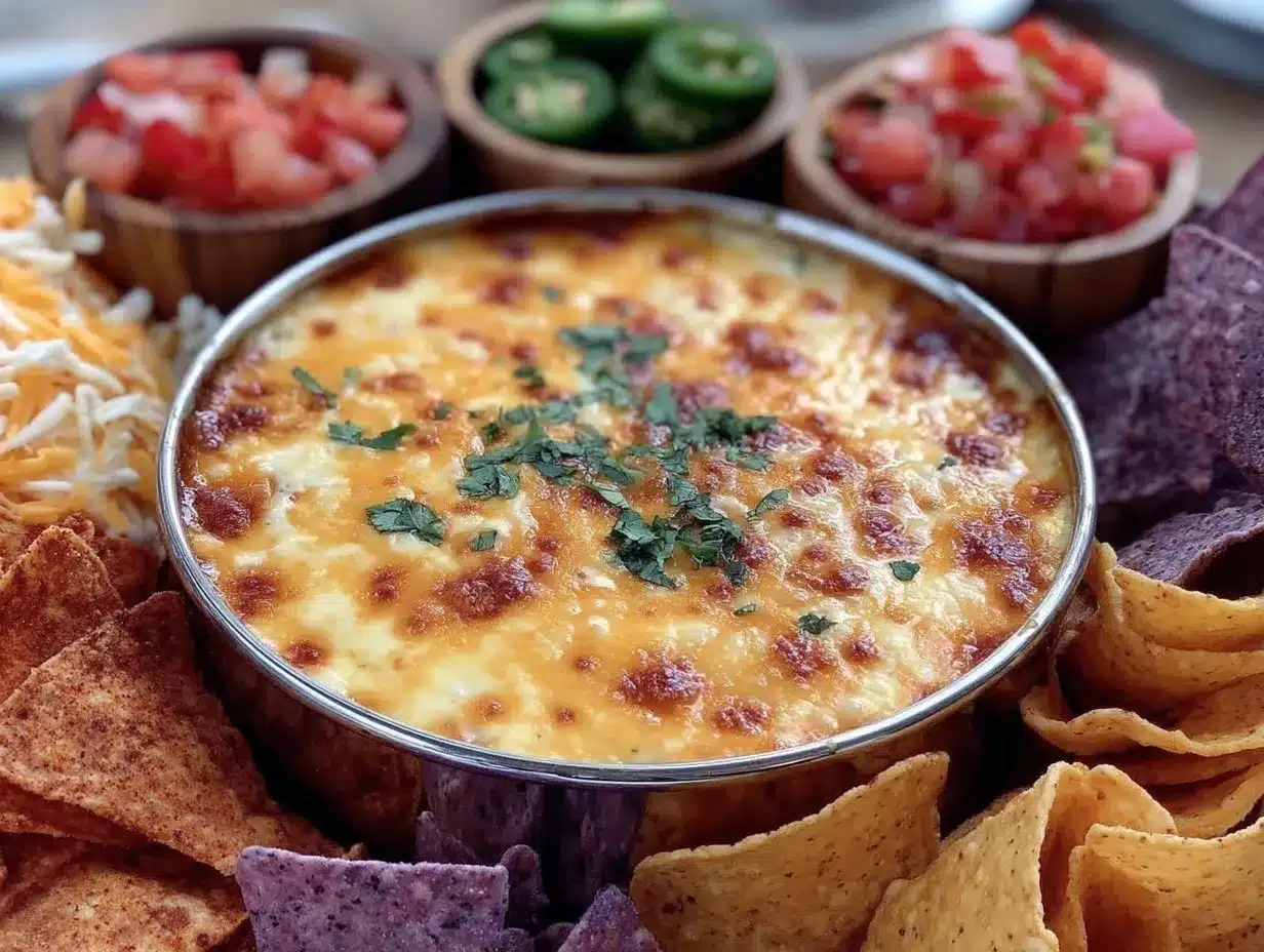 ultimate nacho bar with creamy slow cooker queso preparation steps