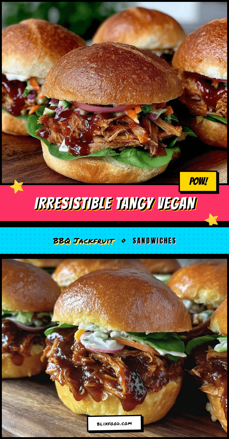 vegan BBQ jackfruit sandwiches recipe