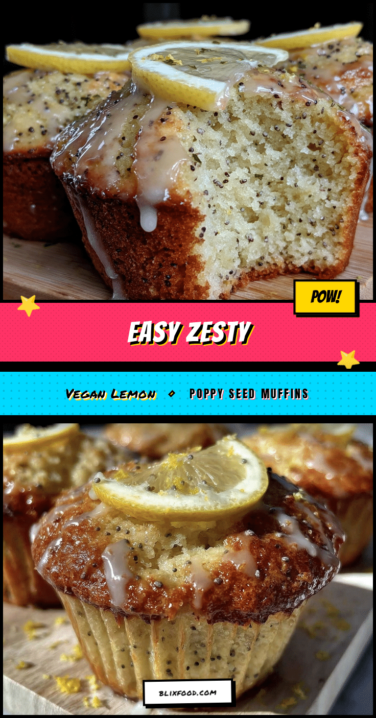vegan lemon poppy seed muffins recipe