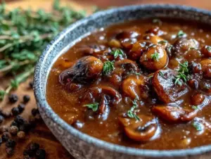 vegan mushroom gravy - featured image