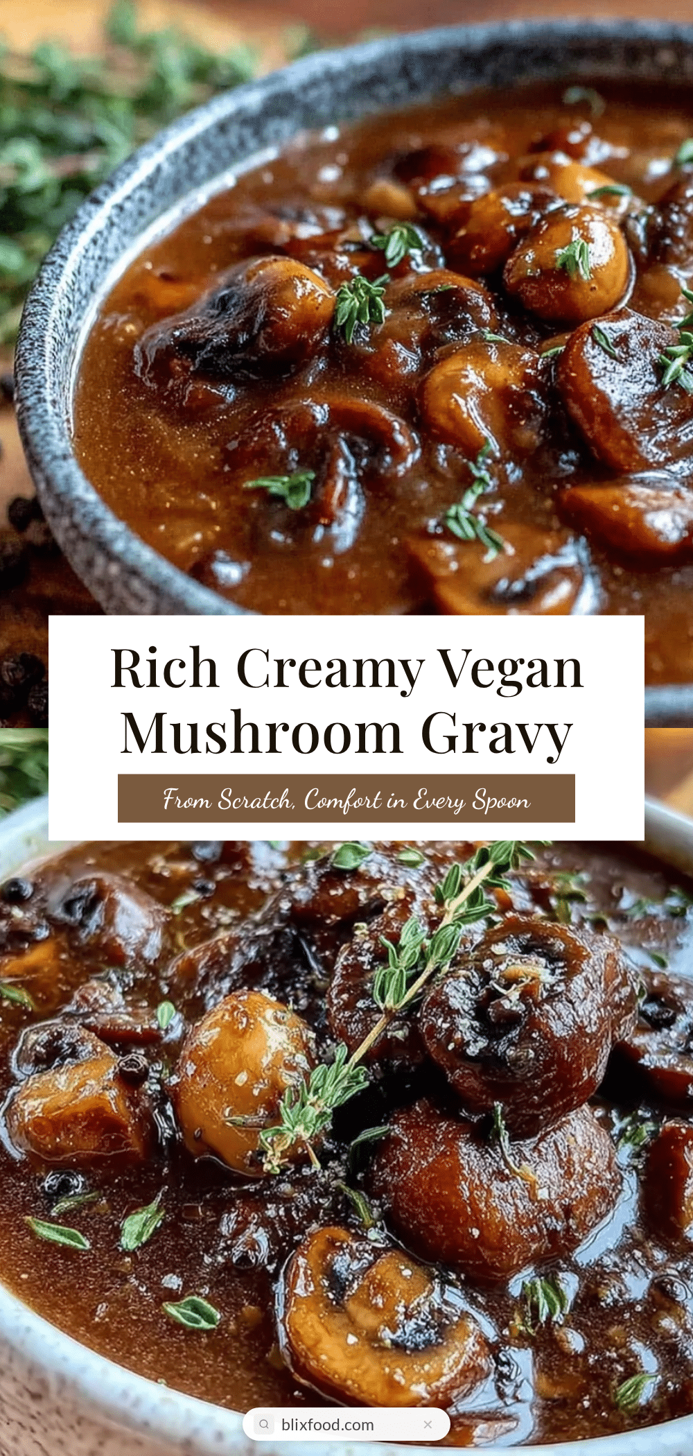 vegan mushroom gravy recipe