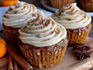 vegan pumpkin cupcakes - featured image