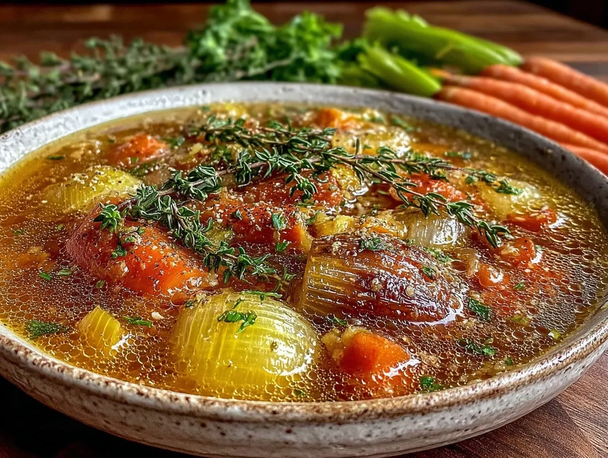 zero waste vegetable broth preparation steps