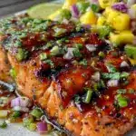 BBQ honey mustard grilled salmon - featured image